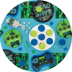 Boy Birthday Gamer Party Supplies Theme