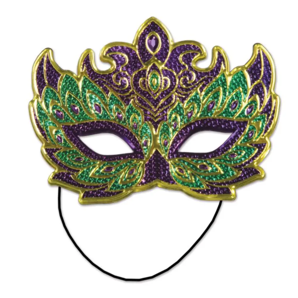 Mardi Gras Metallic Masquerade Mask