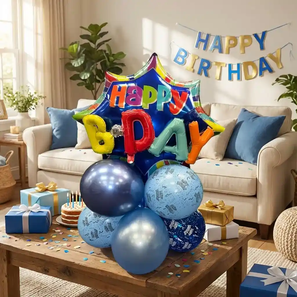 Large jumbo balloon centerpiece