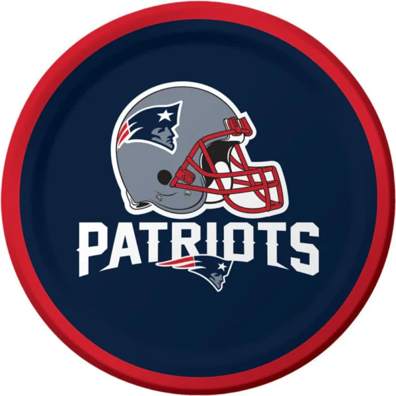 New England Patriots 7 inch plates