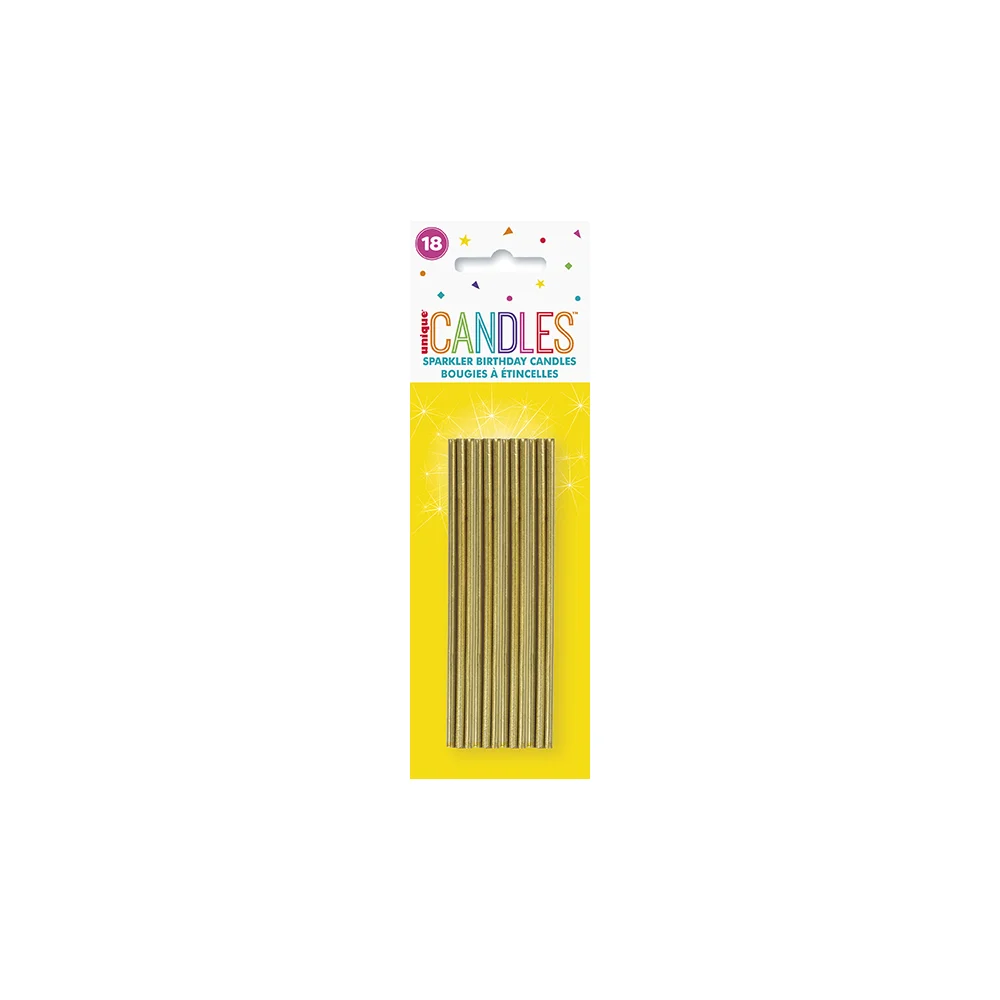 Gold Sparkler Candles 18ct
