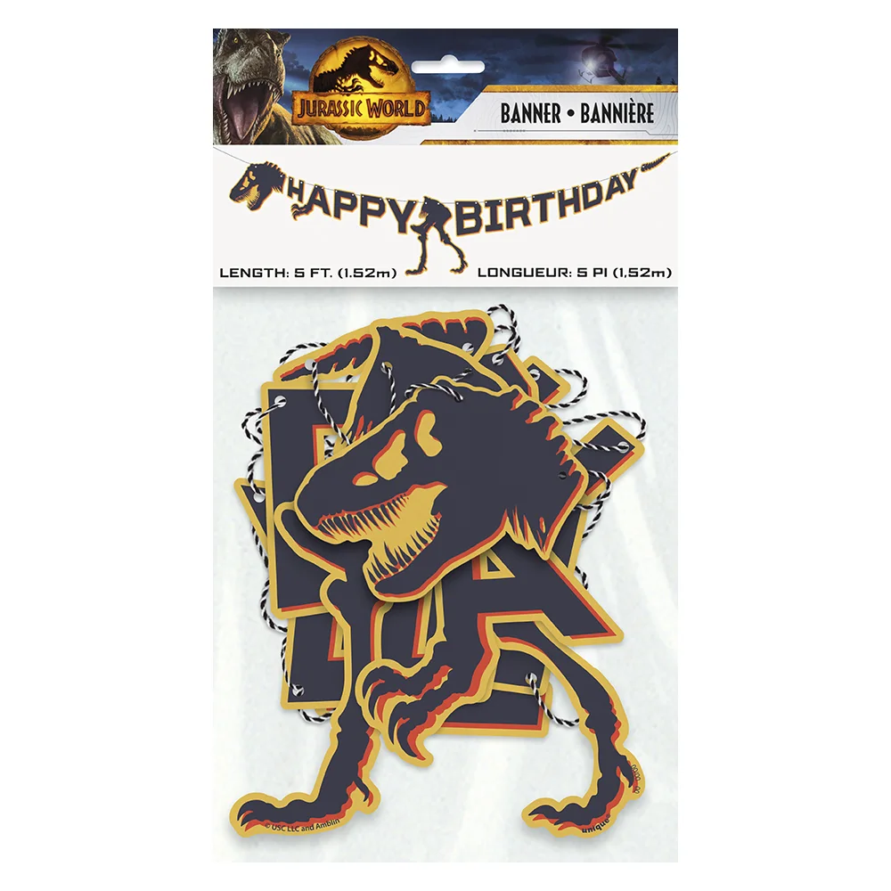 5ft Jurassic World Banner