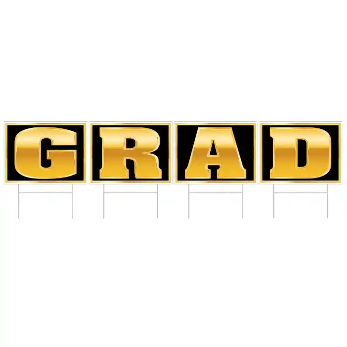 Grad 5pc Yard Sign 11"x7' - Image 3