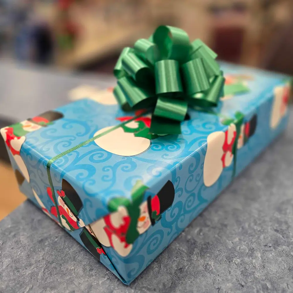 Wrapped present example