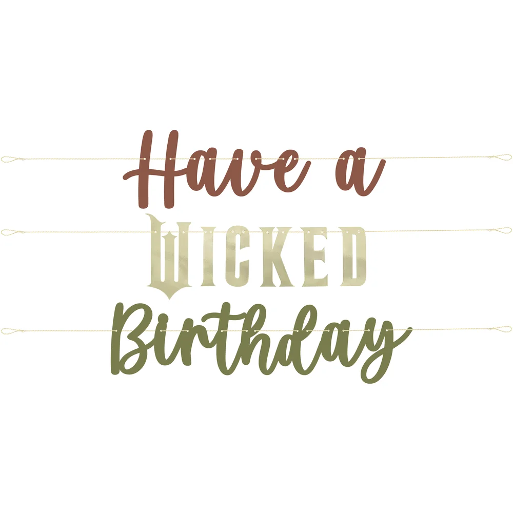 Wicked "Have A Wicked Birthday" Banner 11'