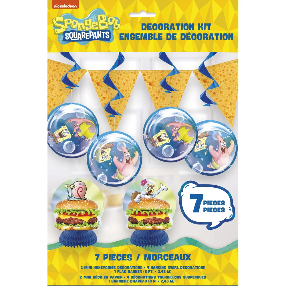 SpongeBob Decoration Kit 7pc - Image 2