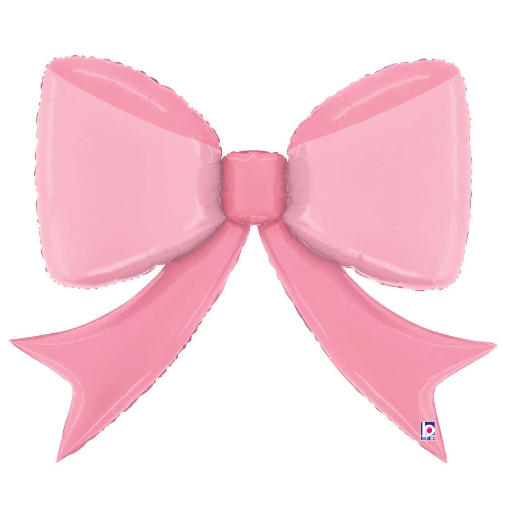 41" Pink Bow Foil Balloon