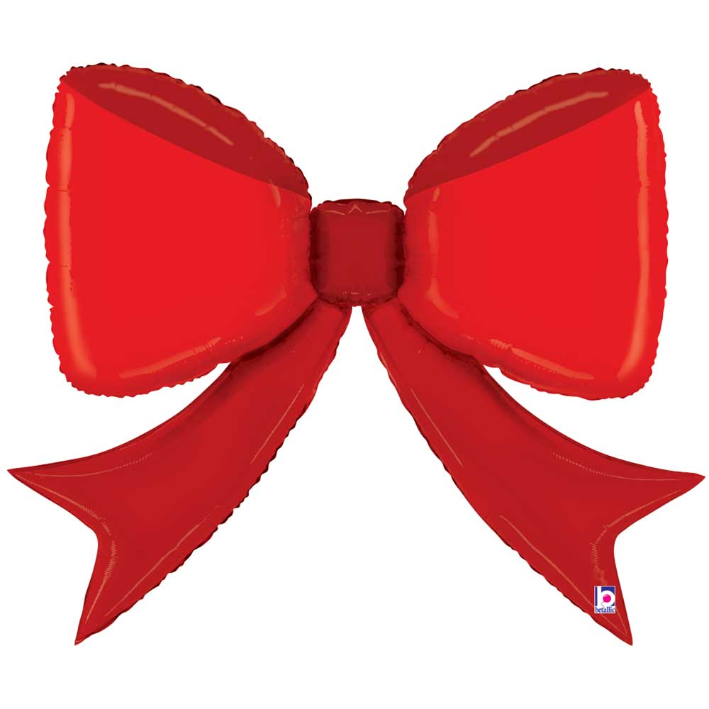 41" Red Bow Foil Balloon