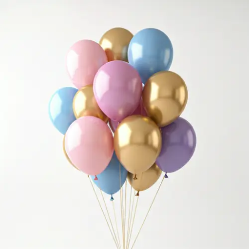 Colorful balloon bouquet
