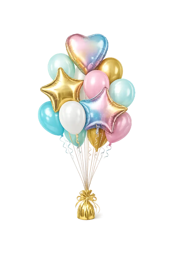 Custom birthday balloon bouquet