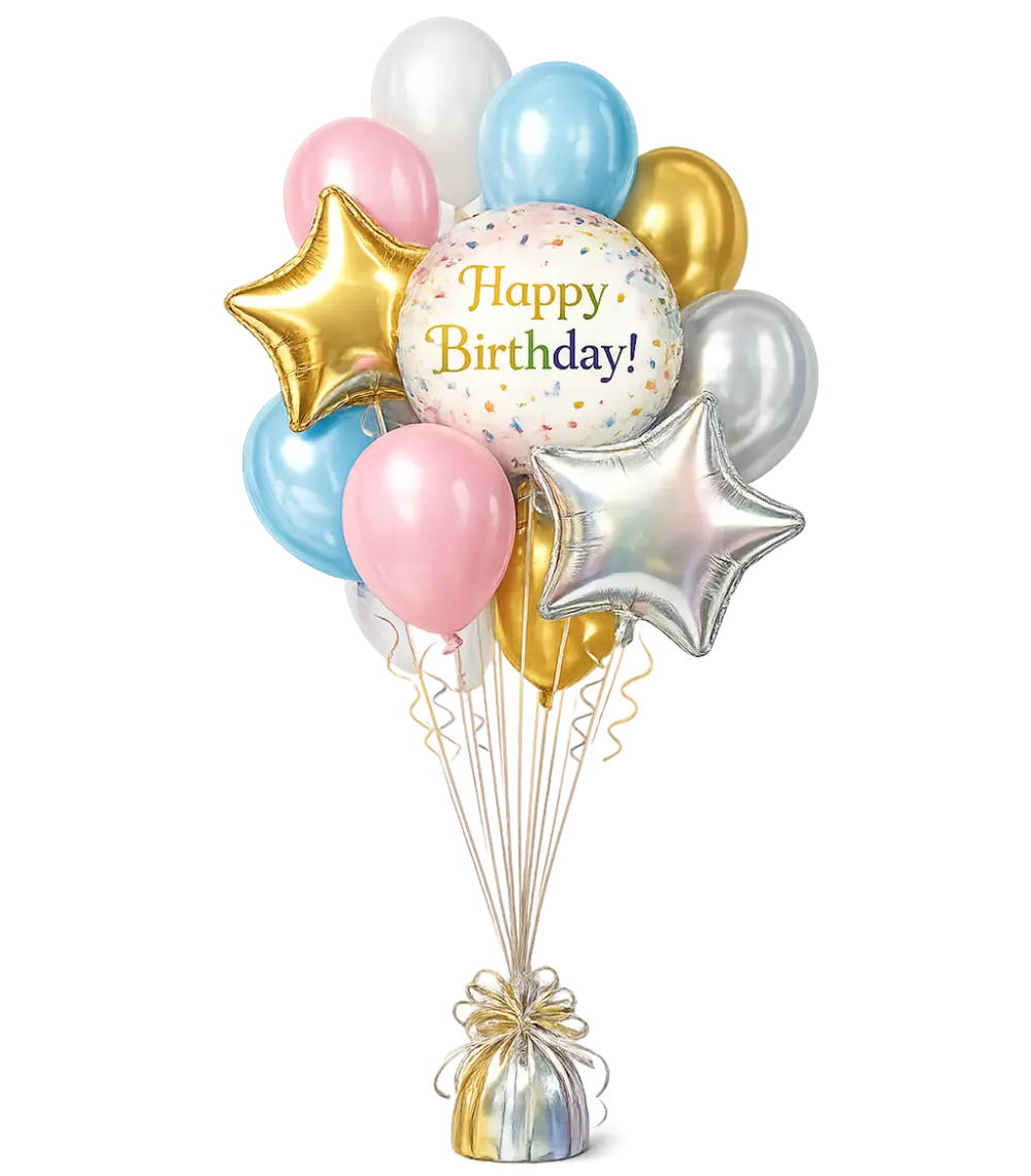 Birthday balloon bouquet