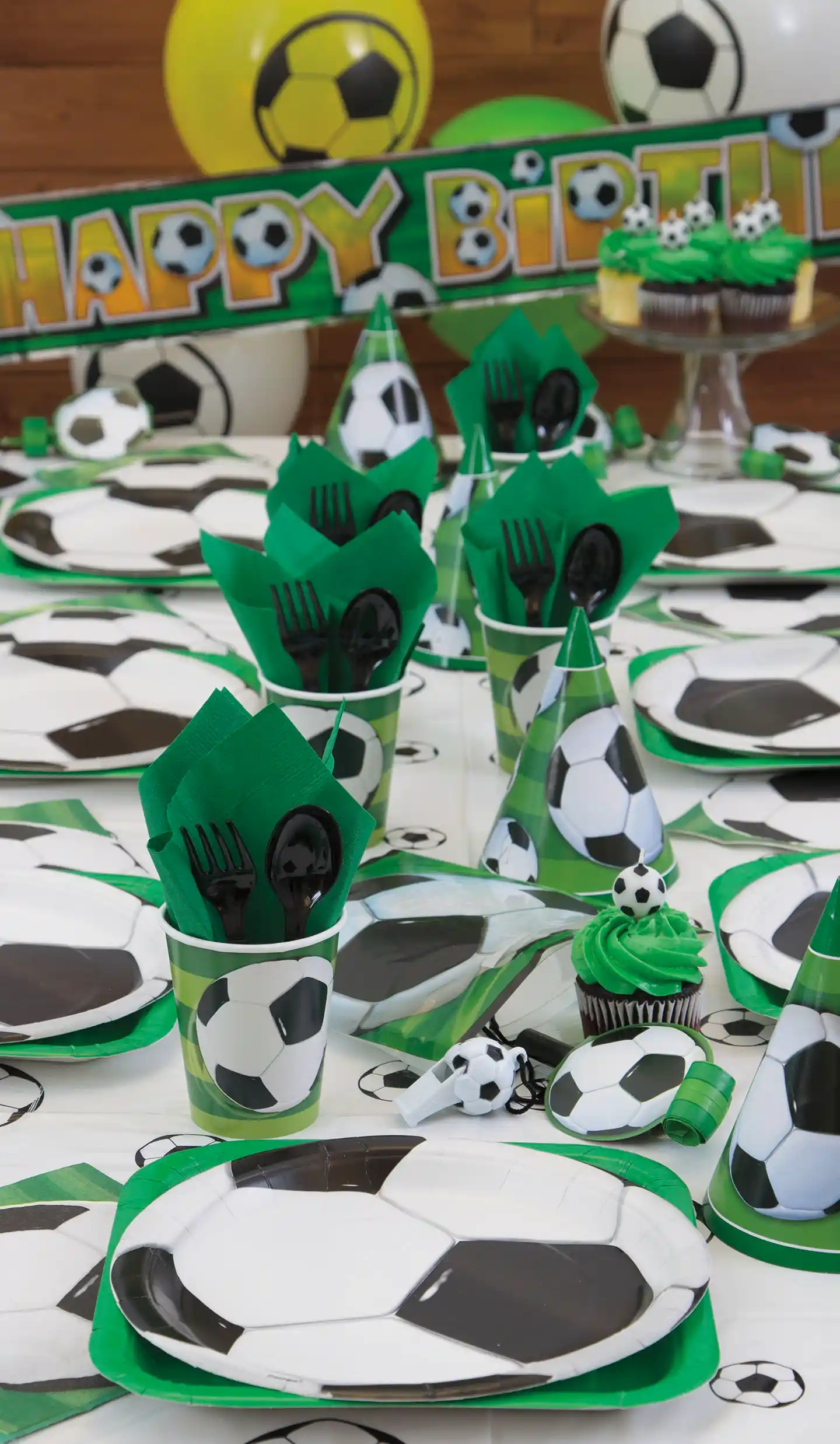 Soccer party supplies