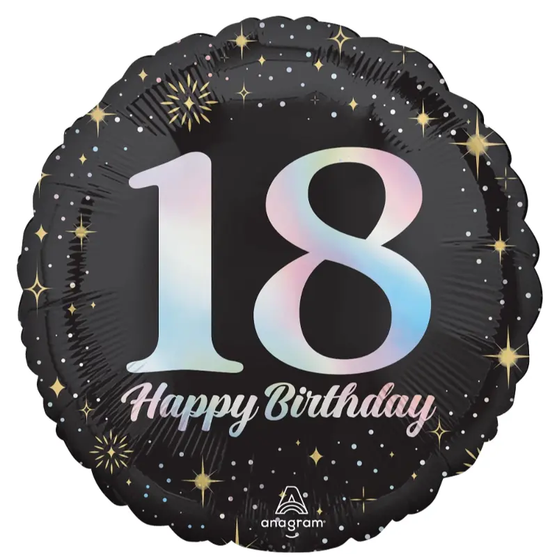 18″ 18th Happy Birthday Balloon