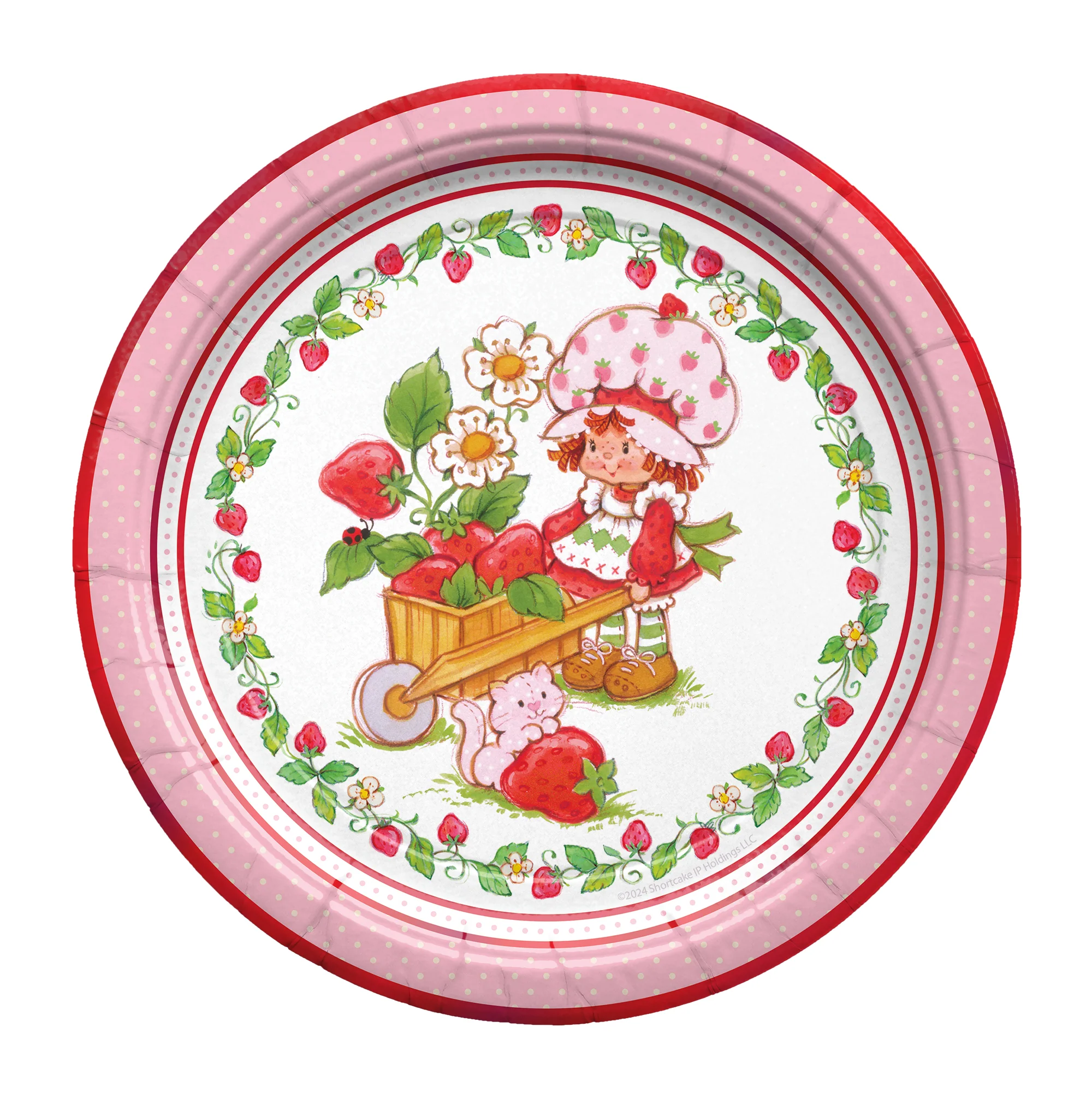 Strawberry Short Cake 7" Paper Plates 8ct