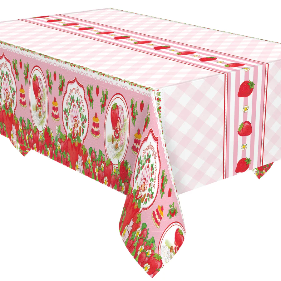 Strawberry Short Cake Table Cover 108" x 54"